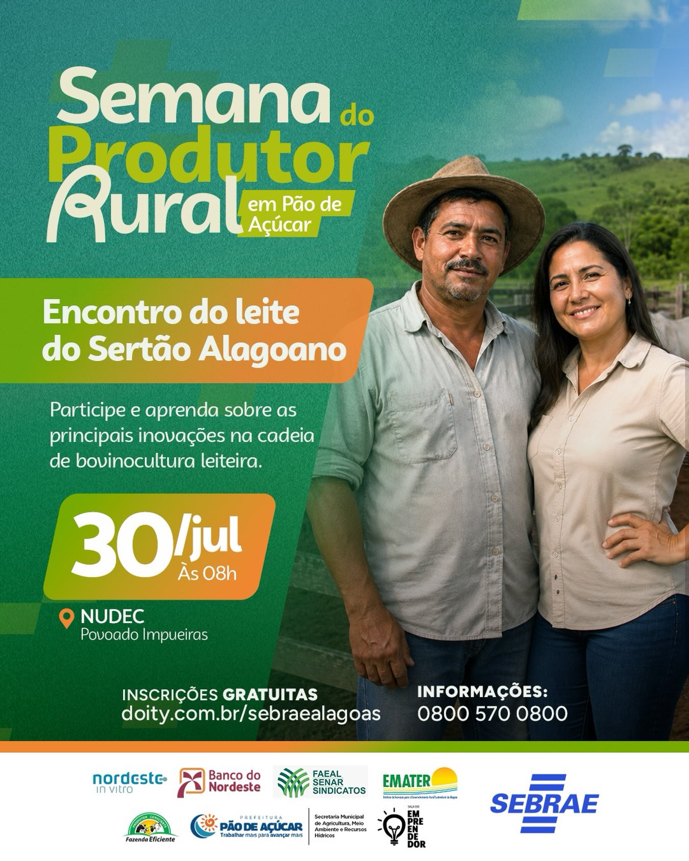 Prefeitura de Pão de Açúcar apoia o Encontro do Leite do Sertão Alagoano; inscrições estão abertas